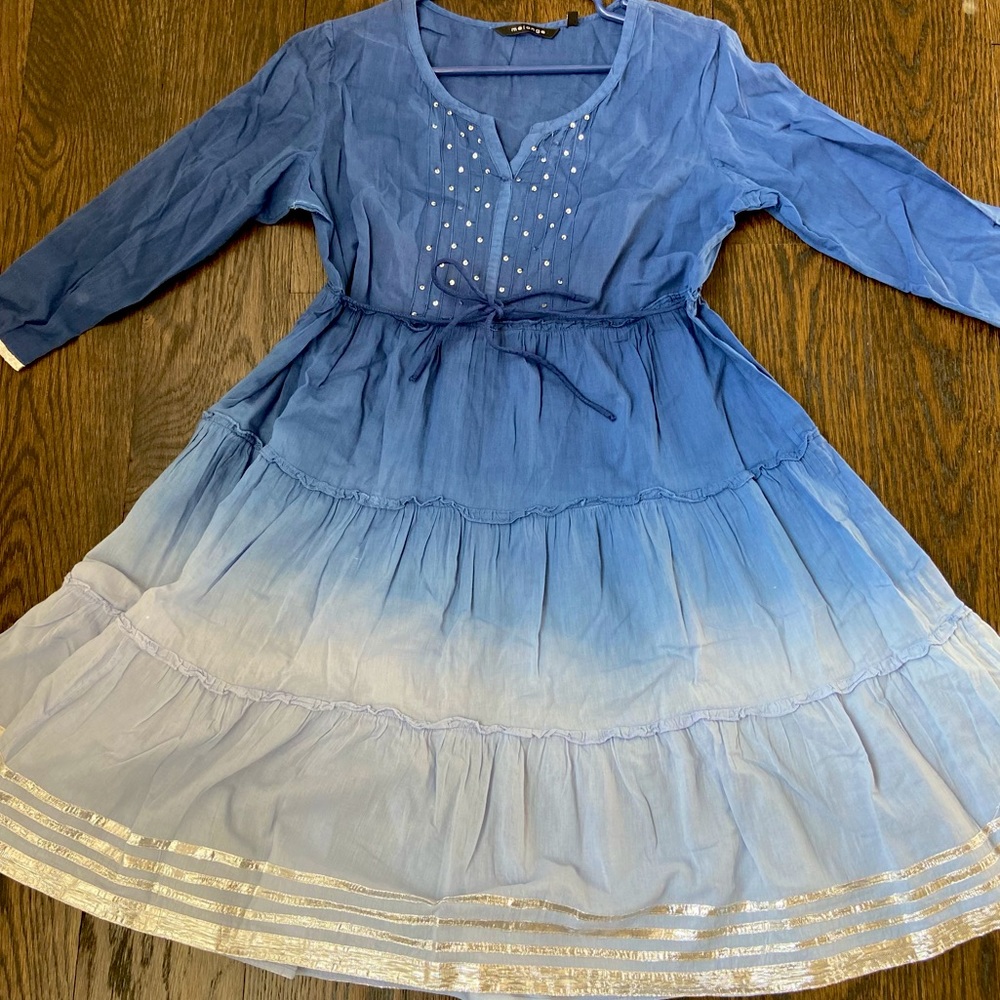 ombre blue dress from India.